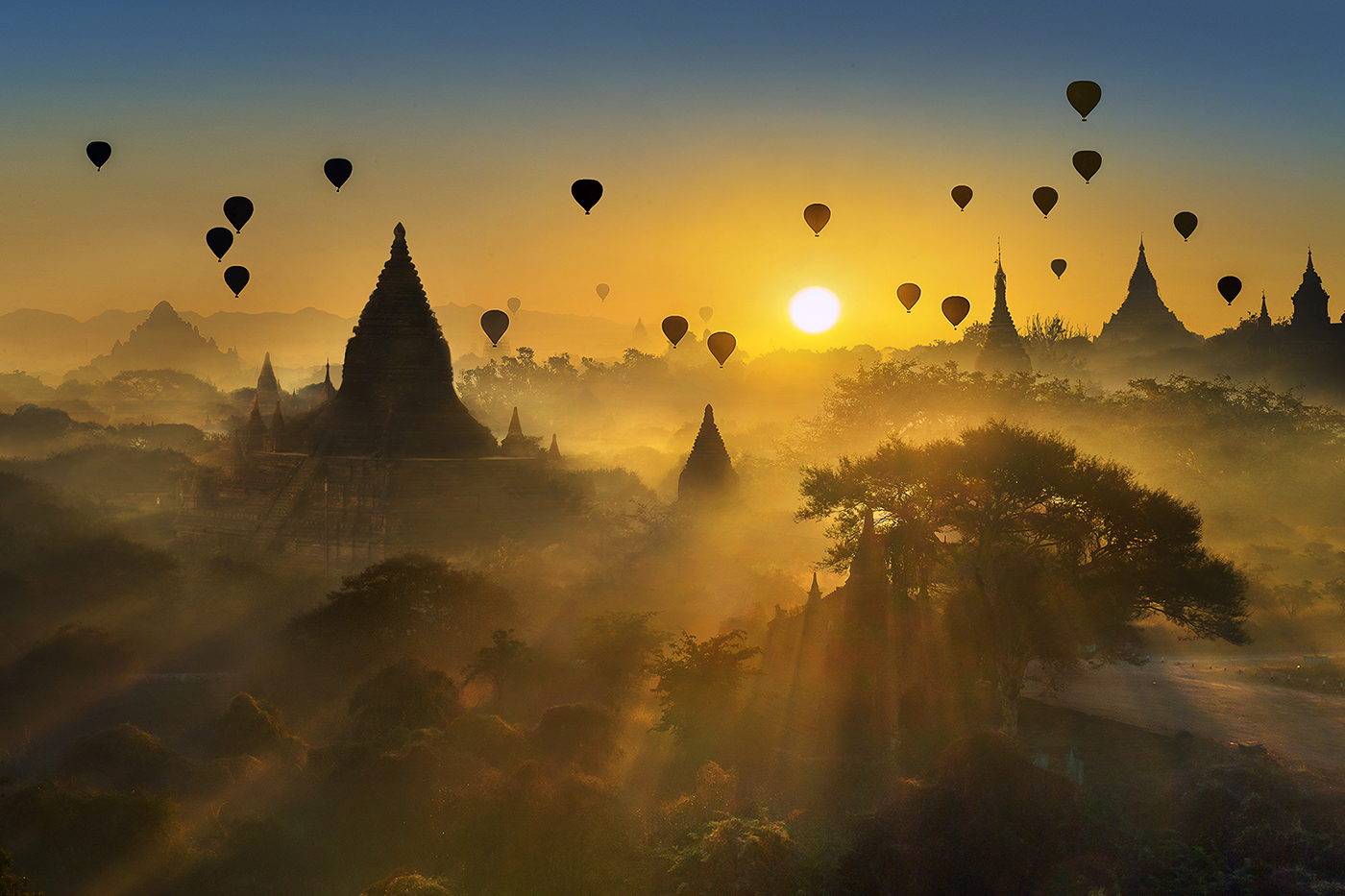 First Light at Bagan by Arnaldo Paulo